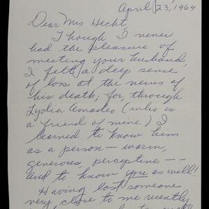 a page of handwritten text