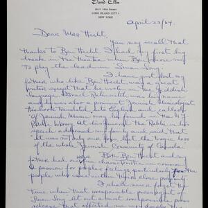 a page of handwritten text