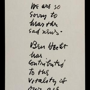 a page of handwritten text