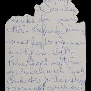 a page of handwritten text