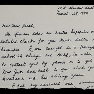 a page of handwritten text