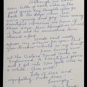 a page of handwritten text