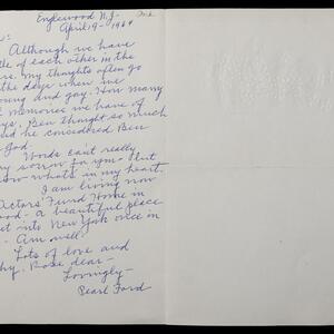 a page of handwritten text