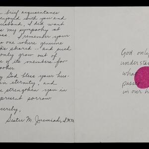 a page of handwritten text