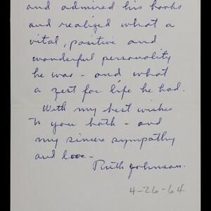 a page of handwritten text