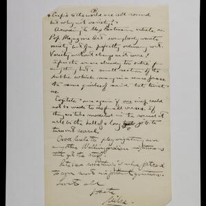 a page of handwritten text