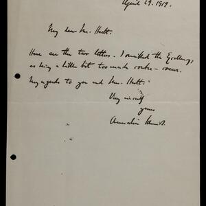 a page of handwritten text