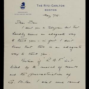 a page of handwritten text