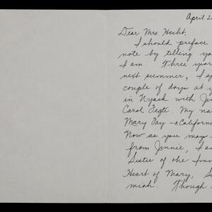 a page of handwritten text