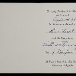 a page of handwritten text