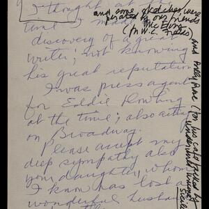 a page of handwritten text