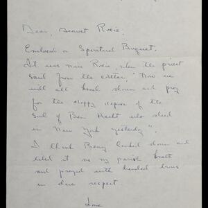 a page of handwritten text