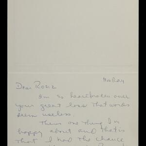 a page of handwritten text