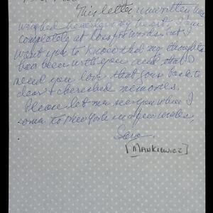 a page of handwritten text