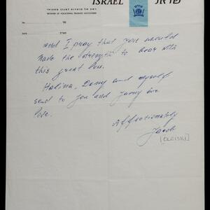 a page of handwritten text