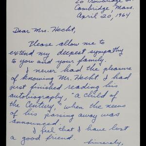 a page of handwritten text