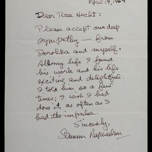 a page of handwritten text