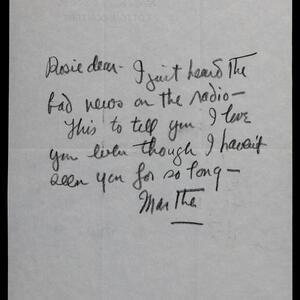 a page of handwritten text