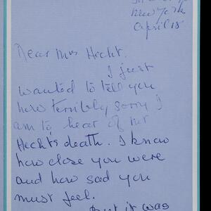 a page of handwritten text