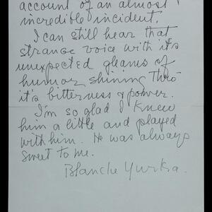 a page of handwritten text