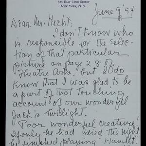 a page of handwritten text