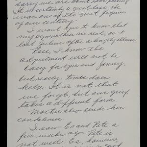 a page of handwritten text