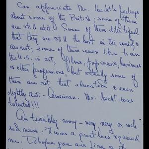 a page of handwritten text