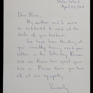 a page of handwritten text