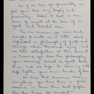 a page of handwritten text