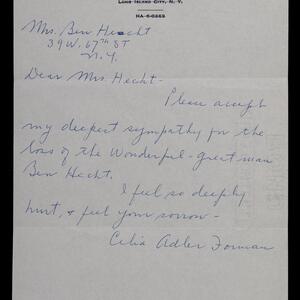 a page of handwritten text