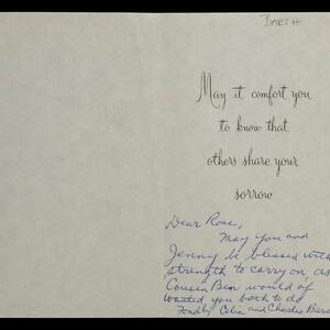 a page of handwritten text