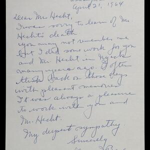 a page of handwritten text