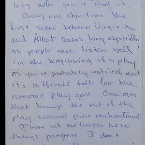 a page of handwritten text