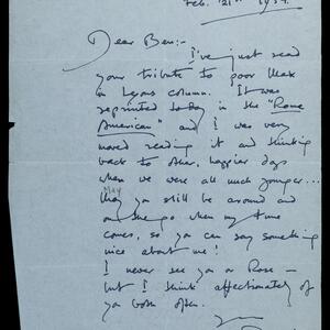 a page of handwritten text