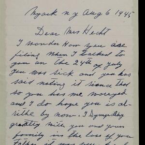 a page of handwritten text