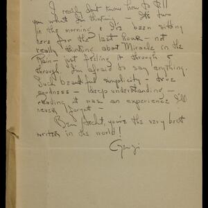 a page of handwritten text