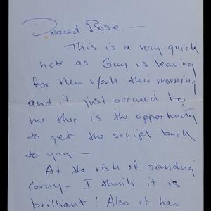 a page of handwritten text