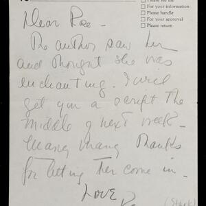 a page of handwritten text