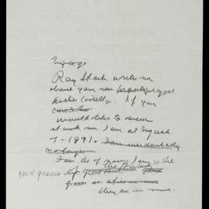 a page of handwritten text