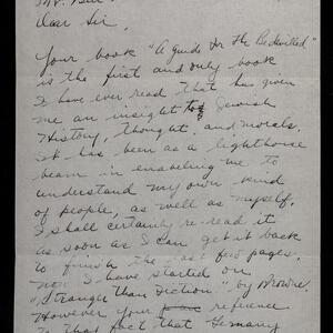 a page of handwritten text