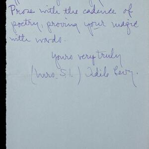 a page of handwritten text