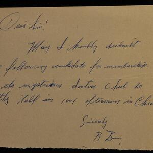 a page of handwritten text