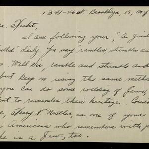 a page of handwritten text