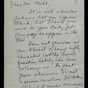 a page of handwritten text