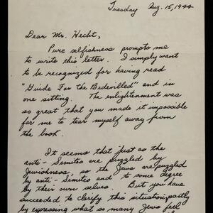 a page of handwritten text