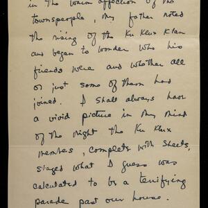 a page of handwritten text