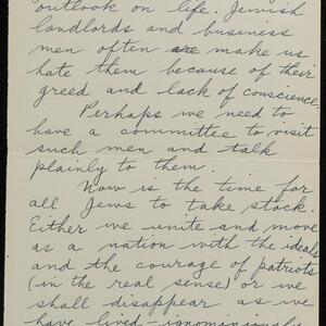 a page of handwritten text