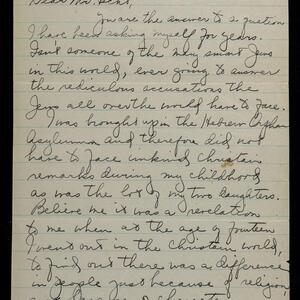 a page of handwritten text