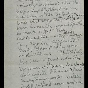 a page of handwritten text