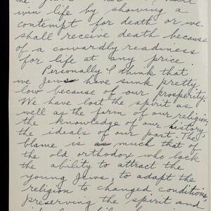 a page of handwritten text